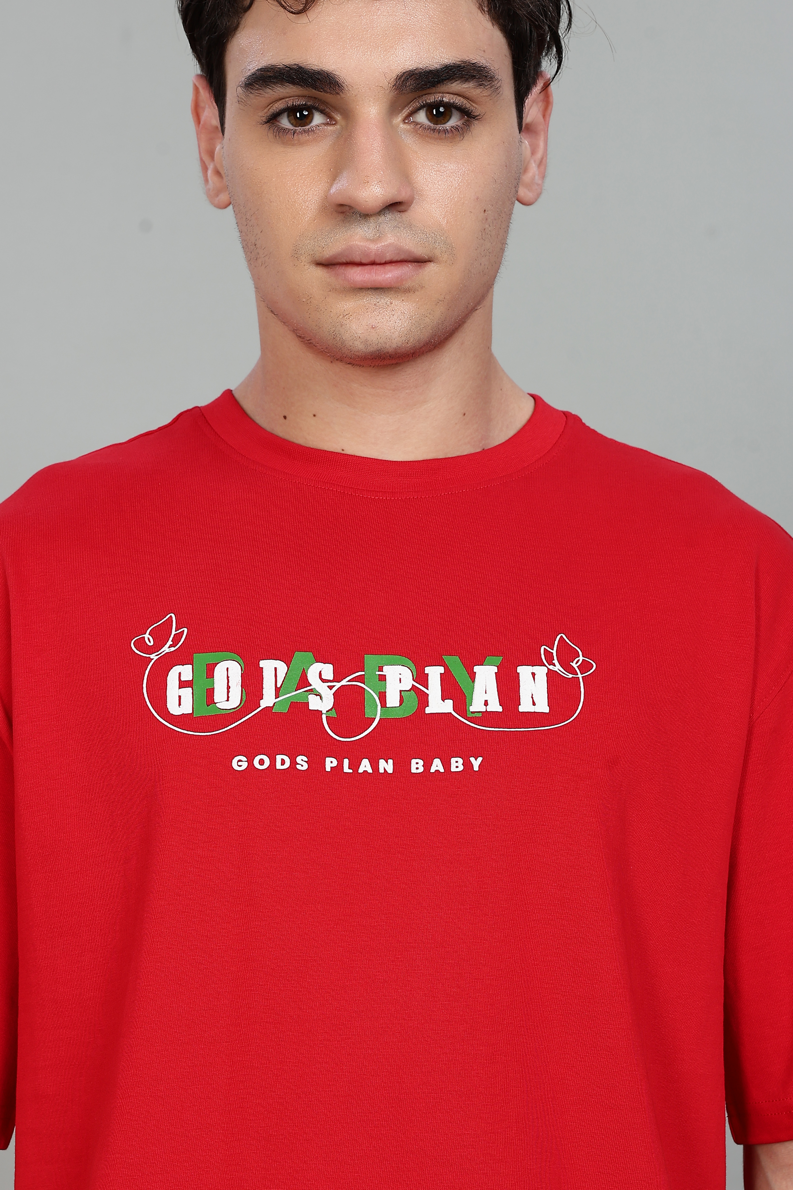 God’s Plan Baby Printed Oversized T-Shirts